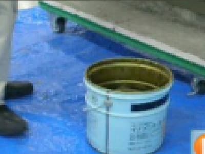 Mortar installation for front paper tiles